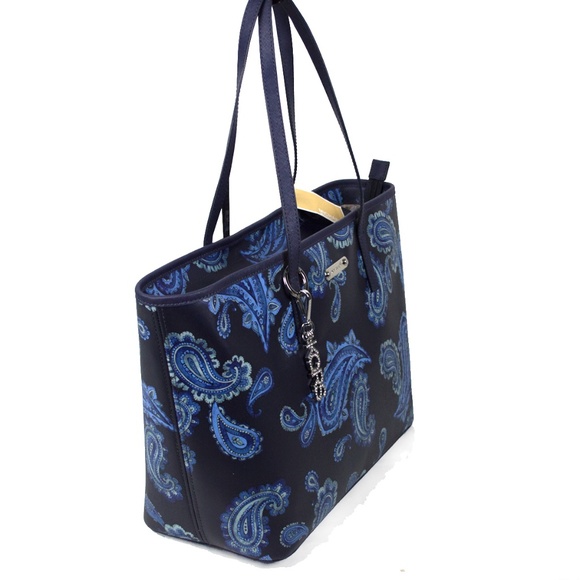 Michael Kors Emry Admiral Blue Paisley Bag - Picture 5 of 9